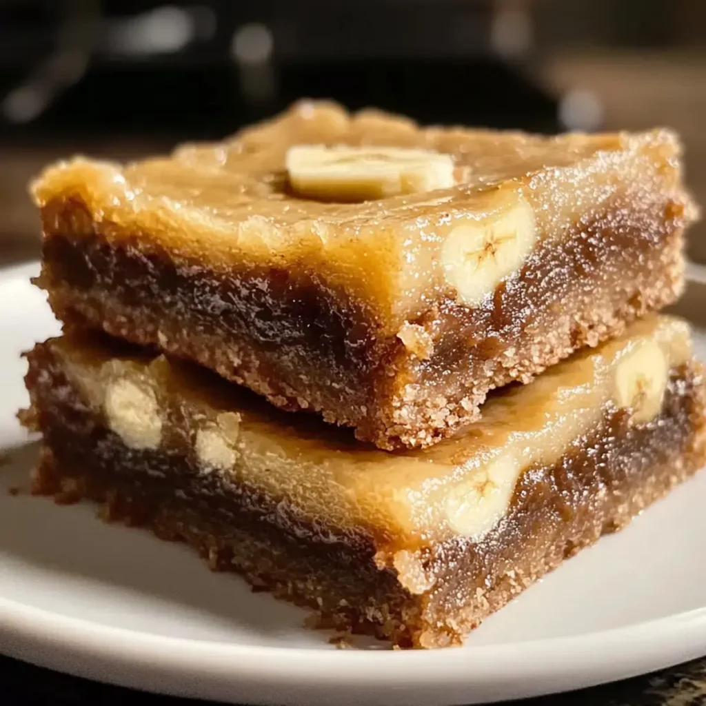 Schleimige klebrige Bananenriegel