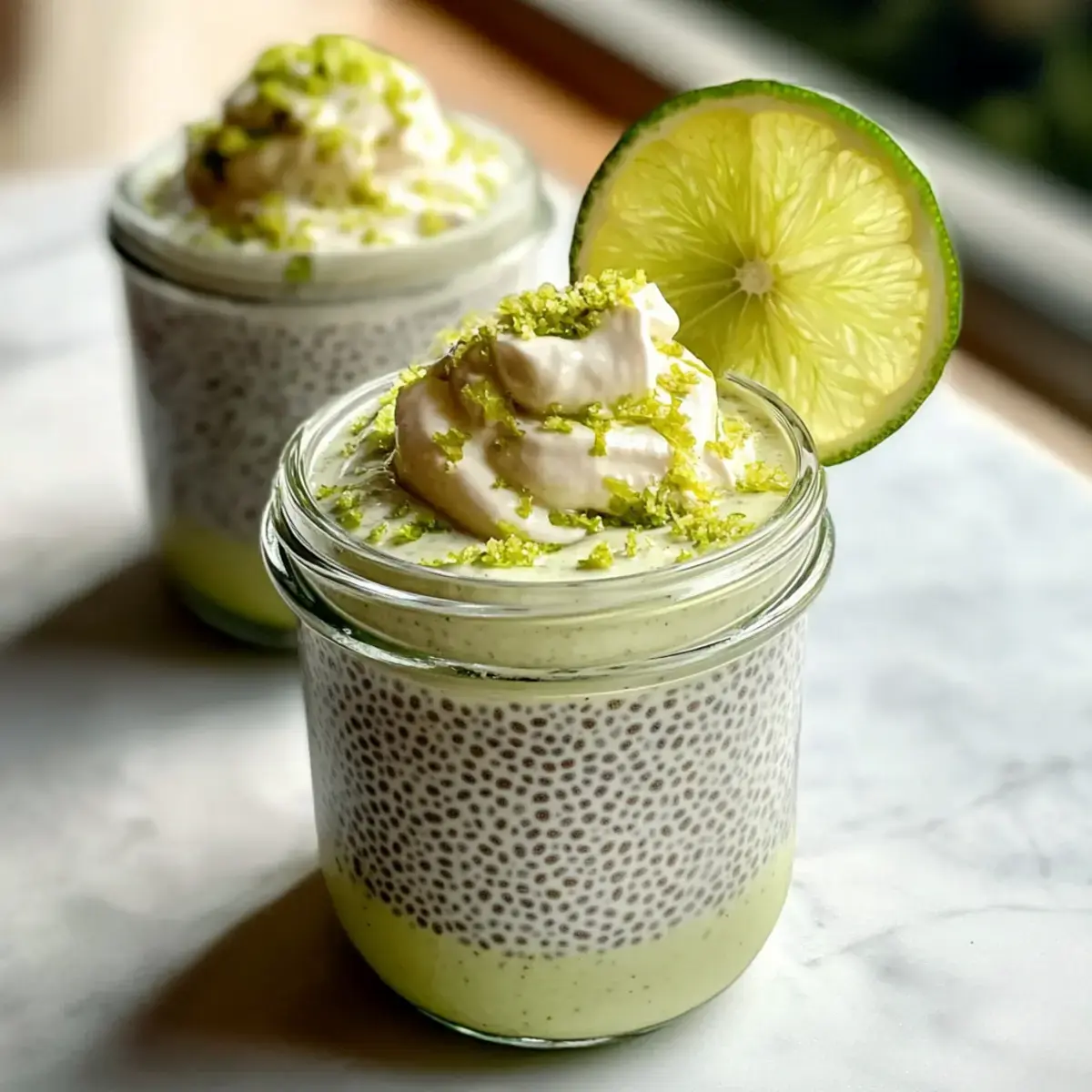 Schlüssel-Limetten-Chia-Samen-Pudding