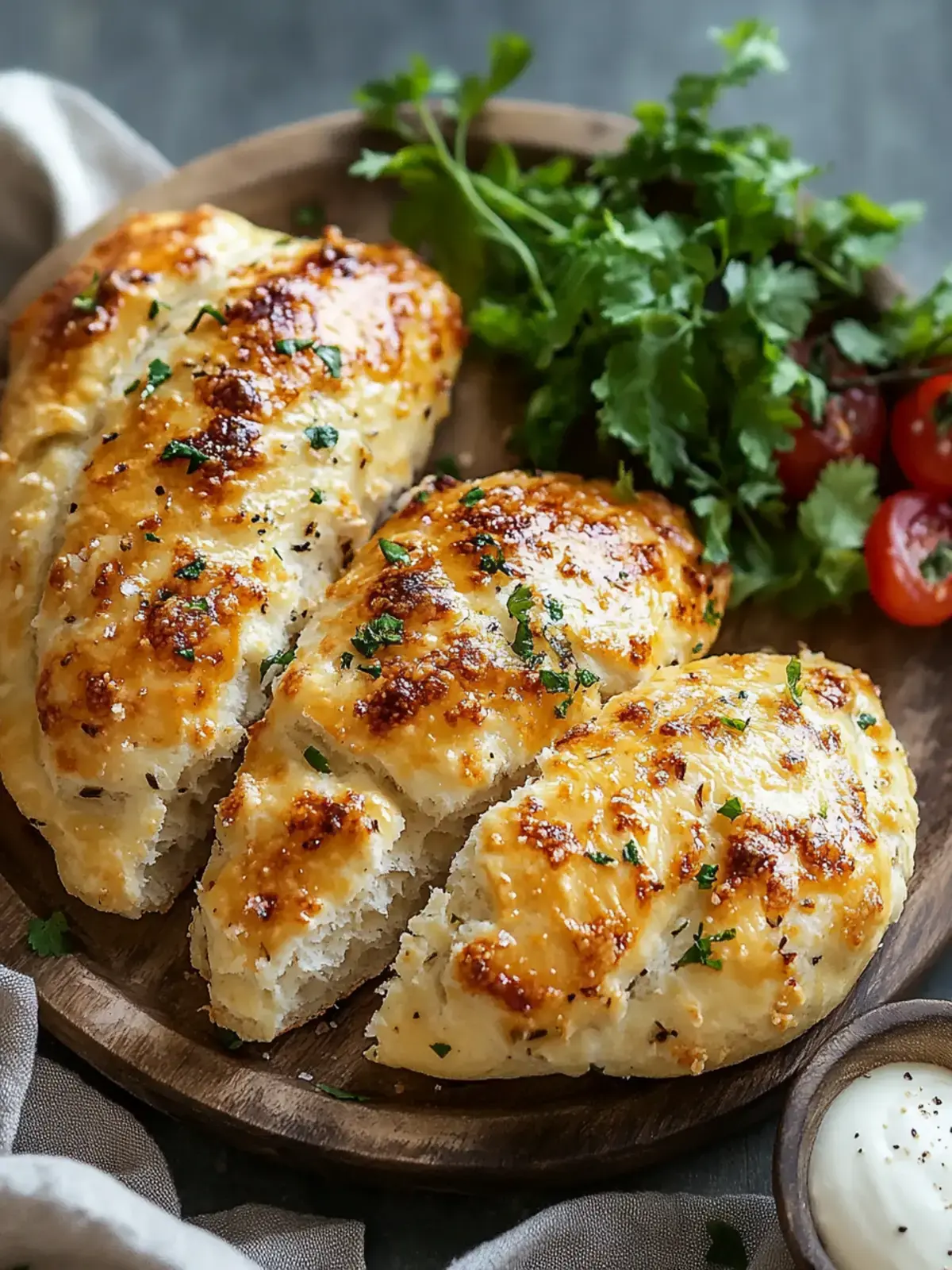 Schmelzende Hähnchenbrust