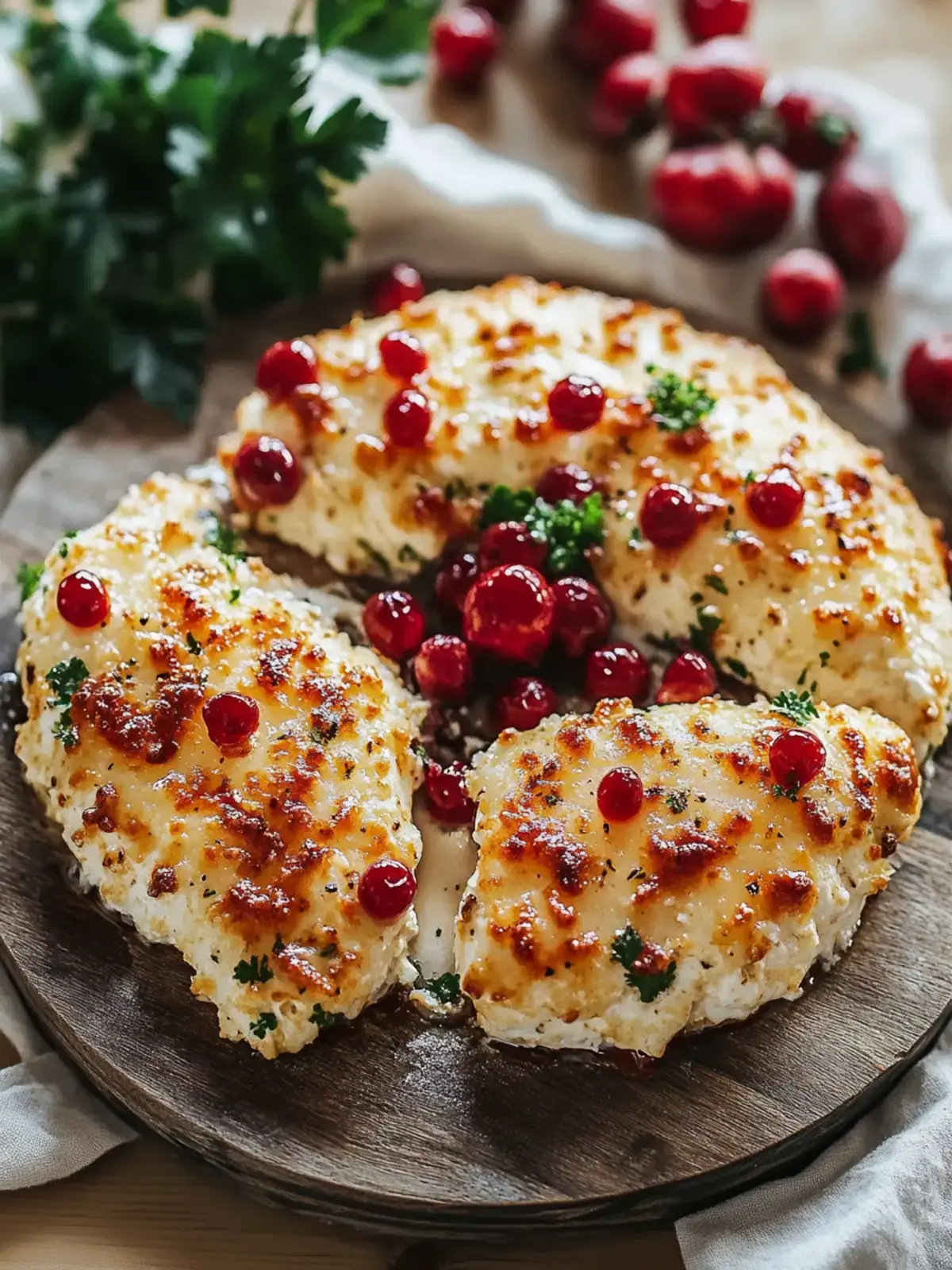 Schmelzende Hähnchenbrust