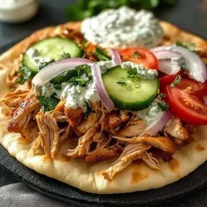 Schmortopf Hähnchen Gyros mit selbstgemachter Tzatziki-Sauce