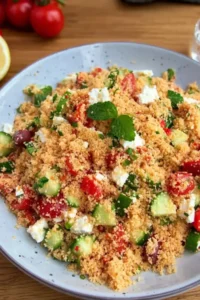 Schneller Couscous Salat mit Feta