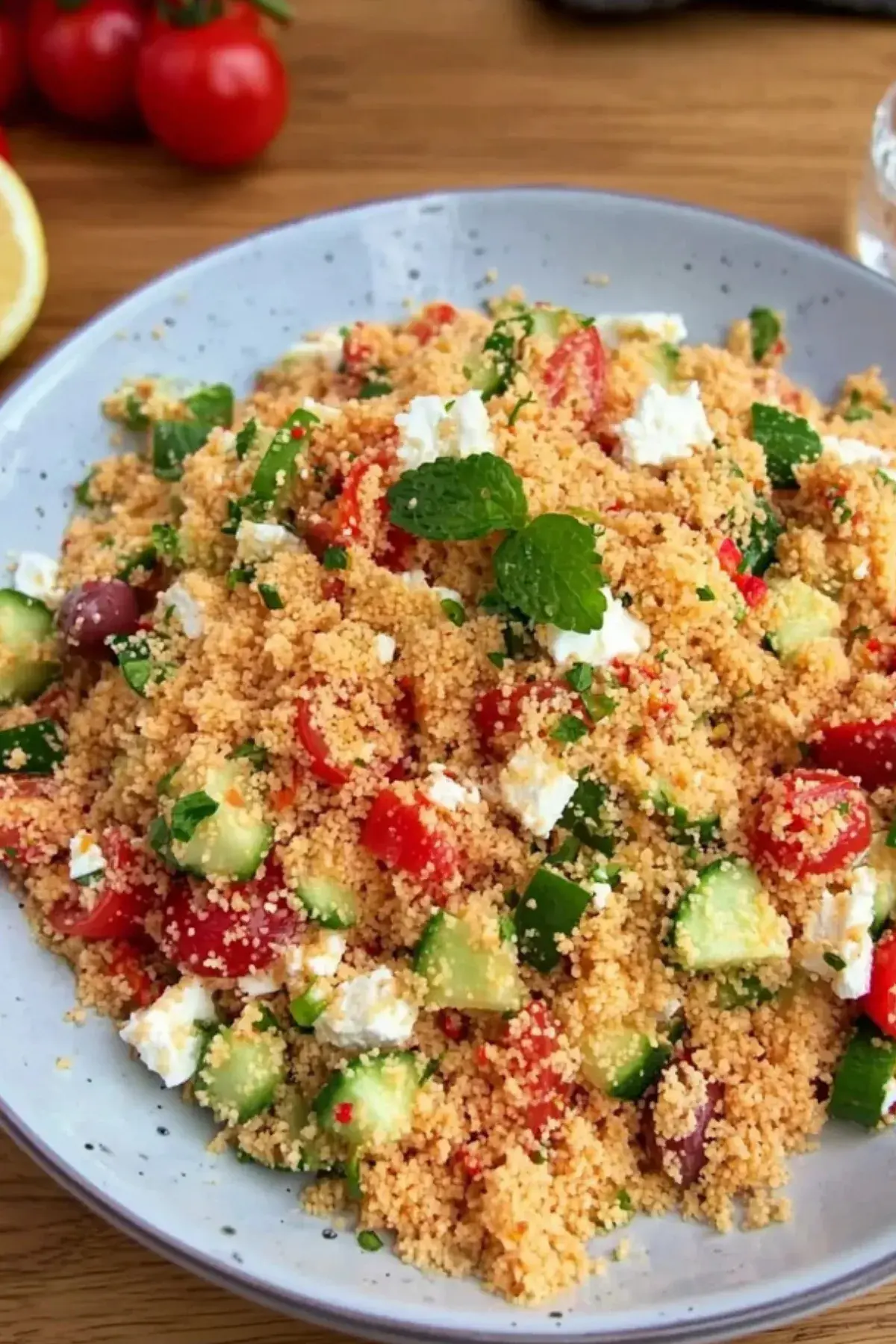 Schneller Couscous Salat mit Feta