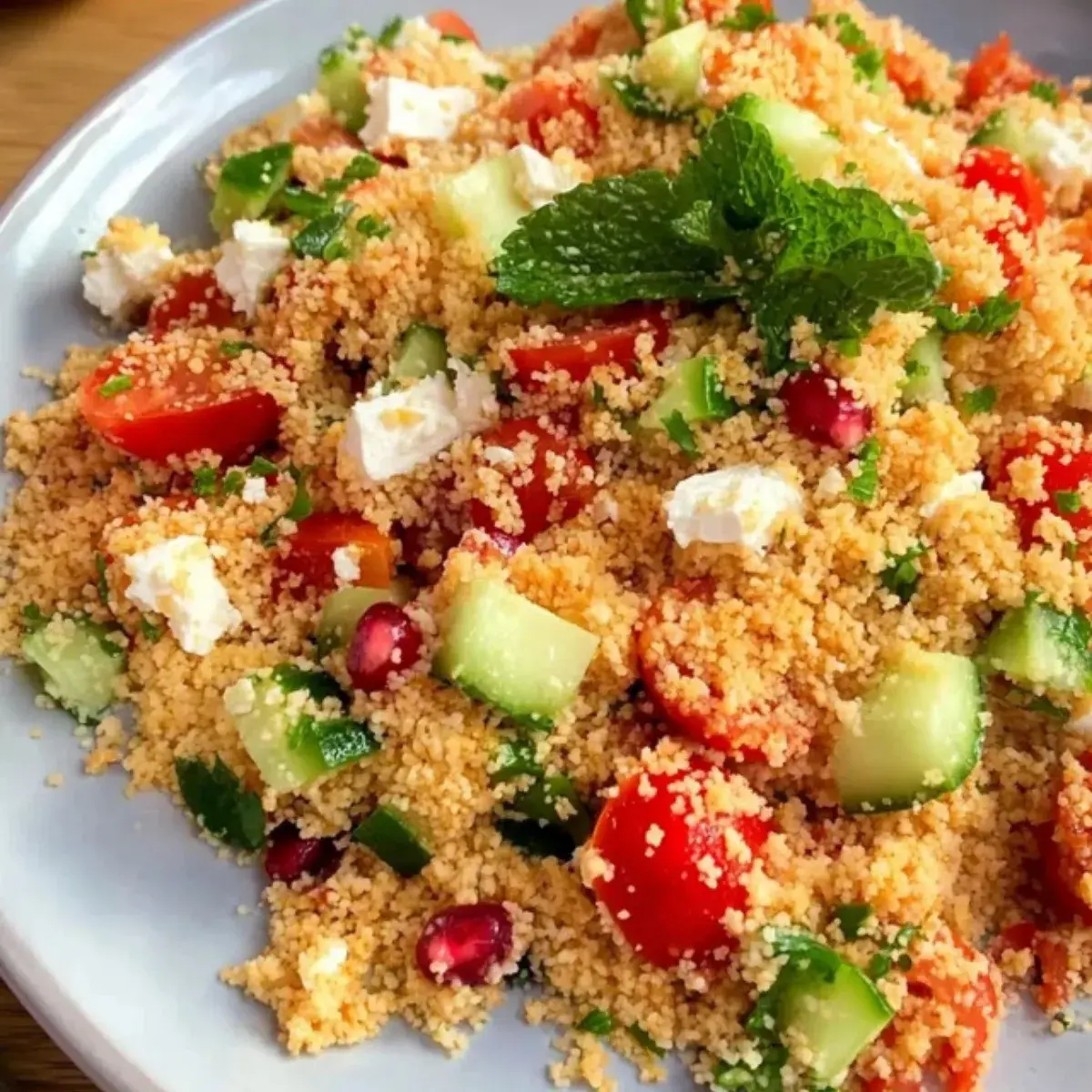 Schneller Couscous Salat mit Feta