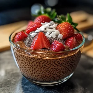 Schokoladen Chia Pudding