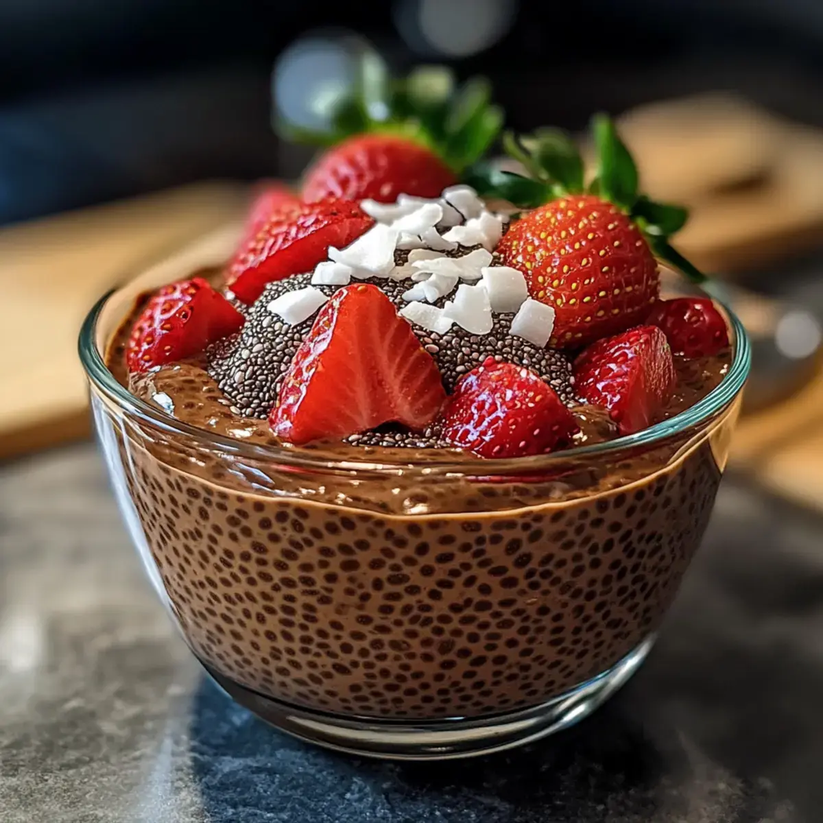 Schokoladen Chia Pudding
