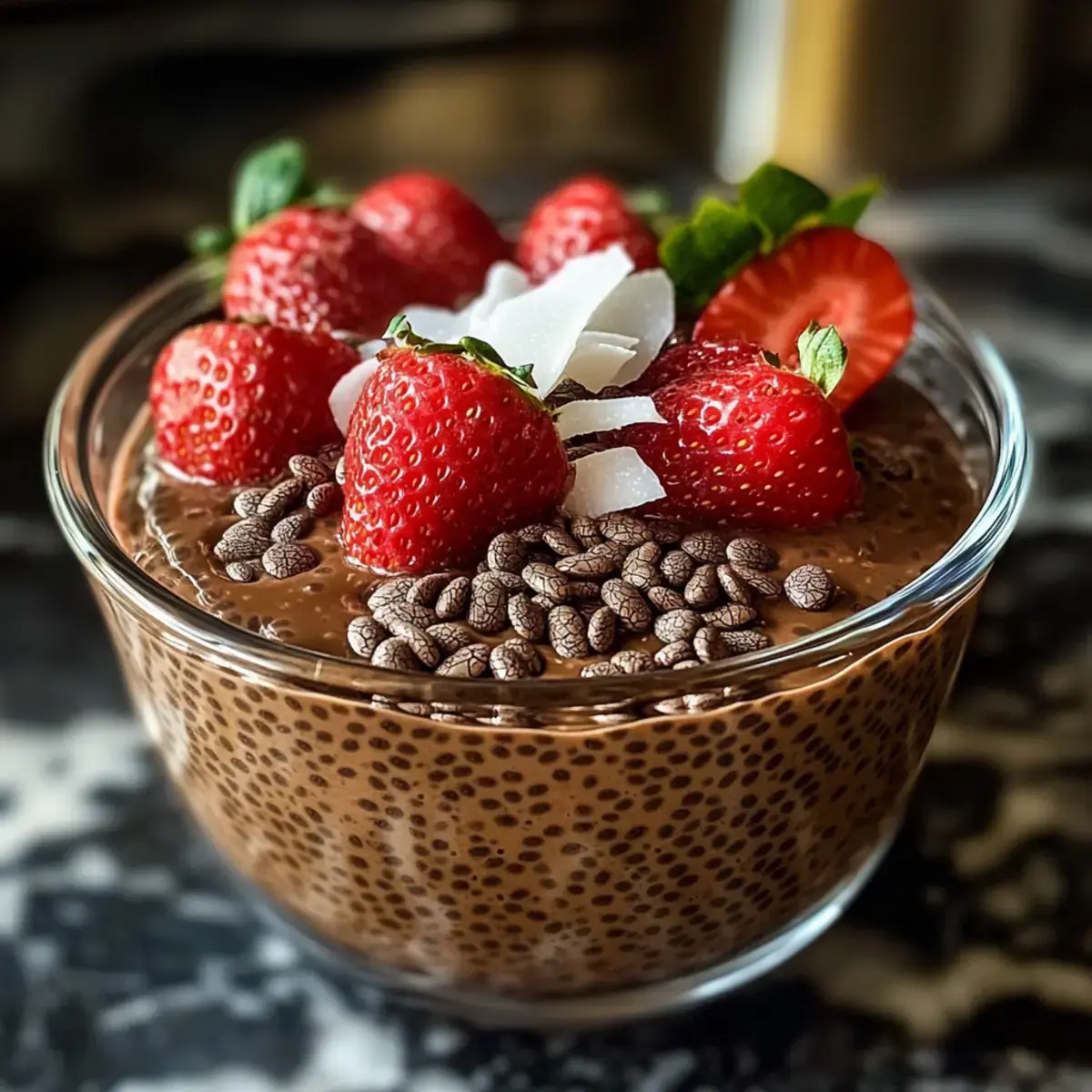 Schokoladen Chia Pudding