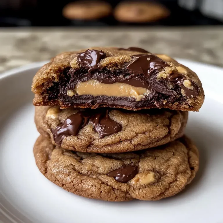 Schokoladen Erdnussbutter gefüllte Kekse