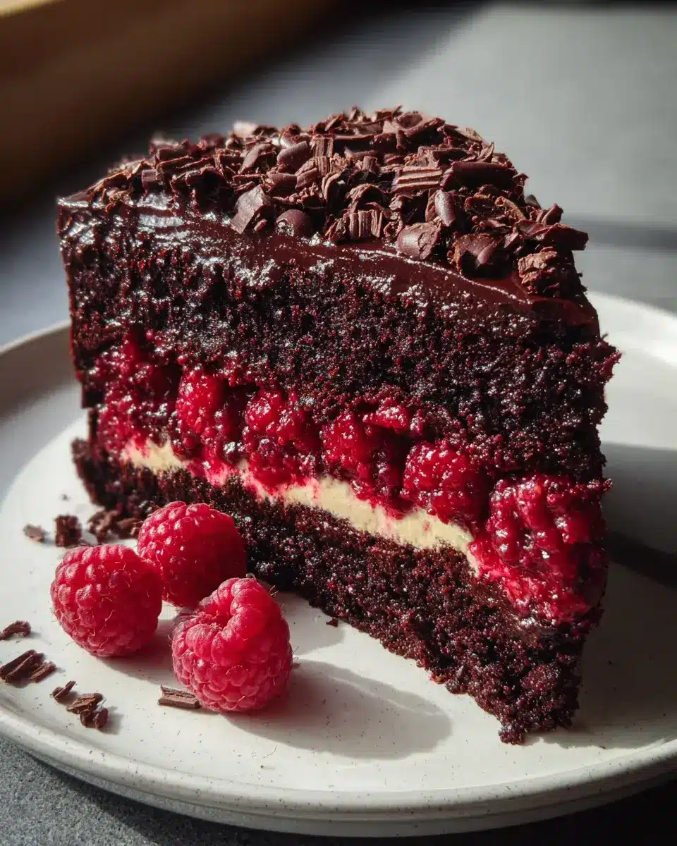 Schokoladen Himbeer Kuchen Rezept