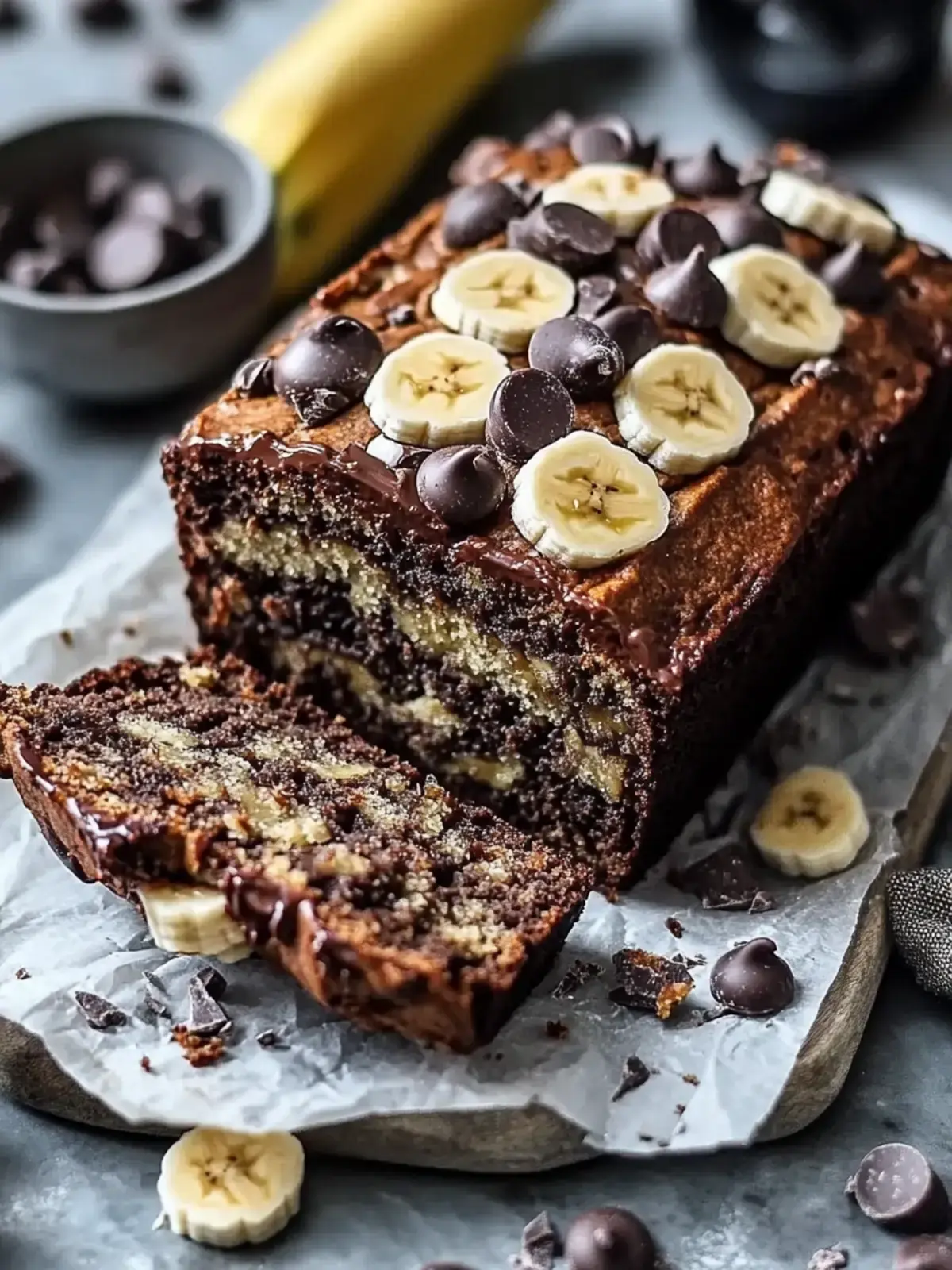 Schokoladenstückchen Bananenbrot Rezept