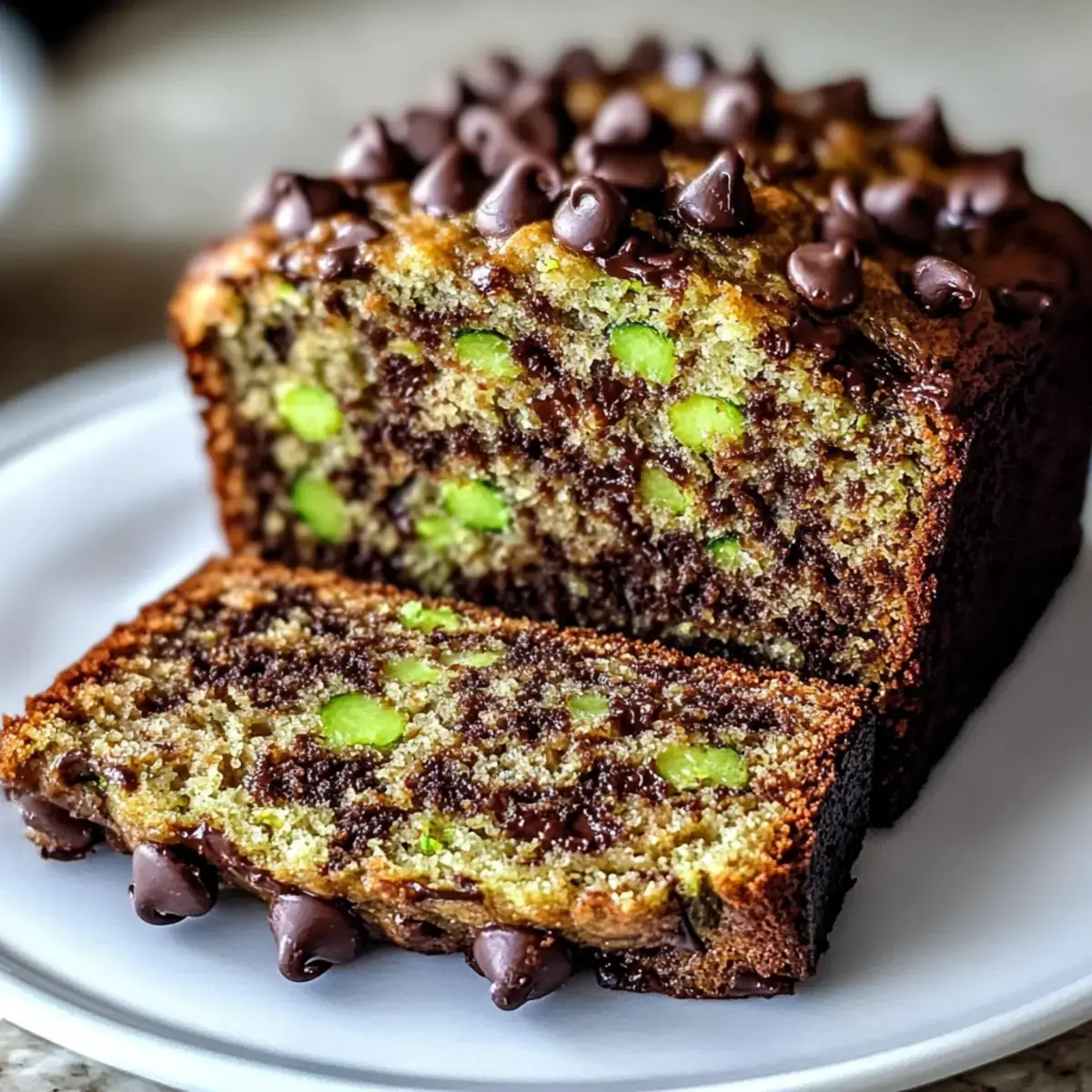 Schokoladenstückchen Zucchini Brot