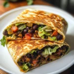 Schwarze Bohnen Crunch Wrap