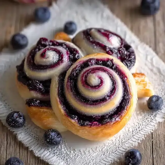 Schwedische Blaubeer-Schnecken Rezept