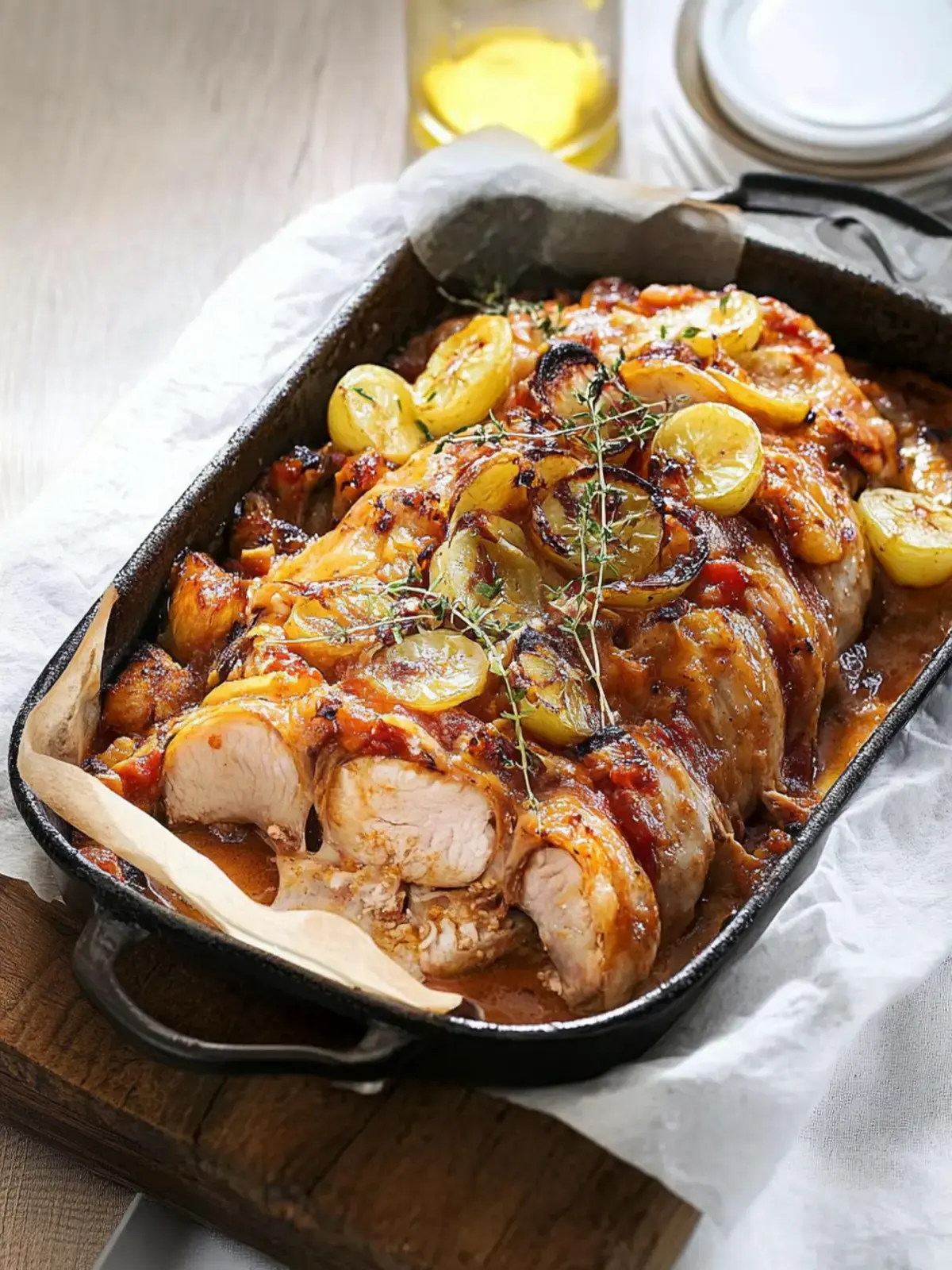 Schweinekoteletts aus dem Ofen