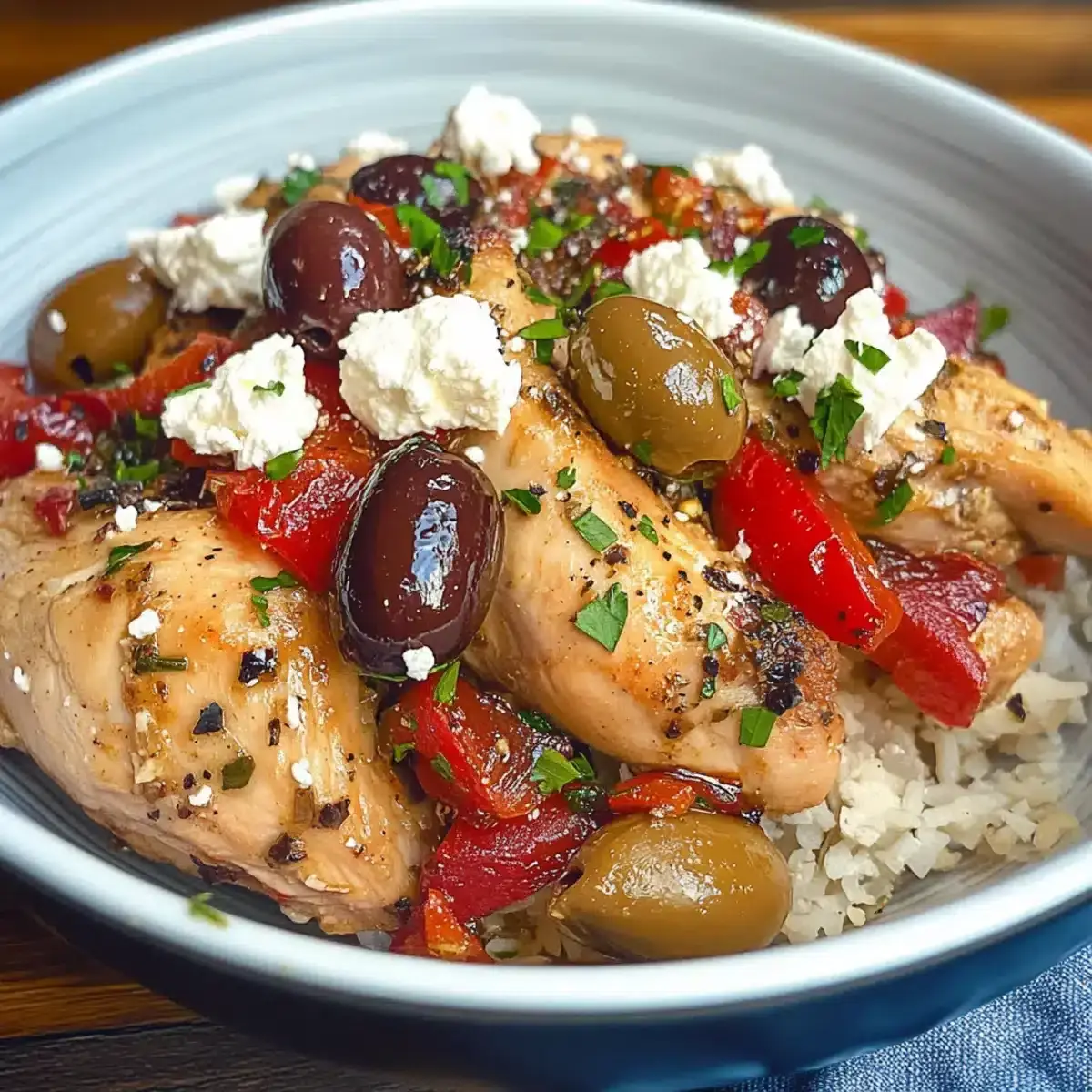 Slow Cooker Griechisches Huhn