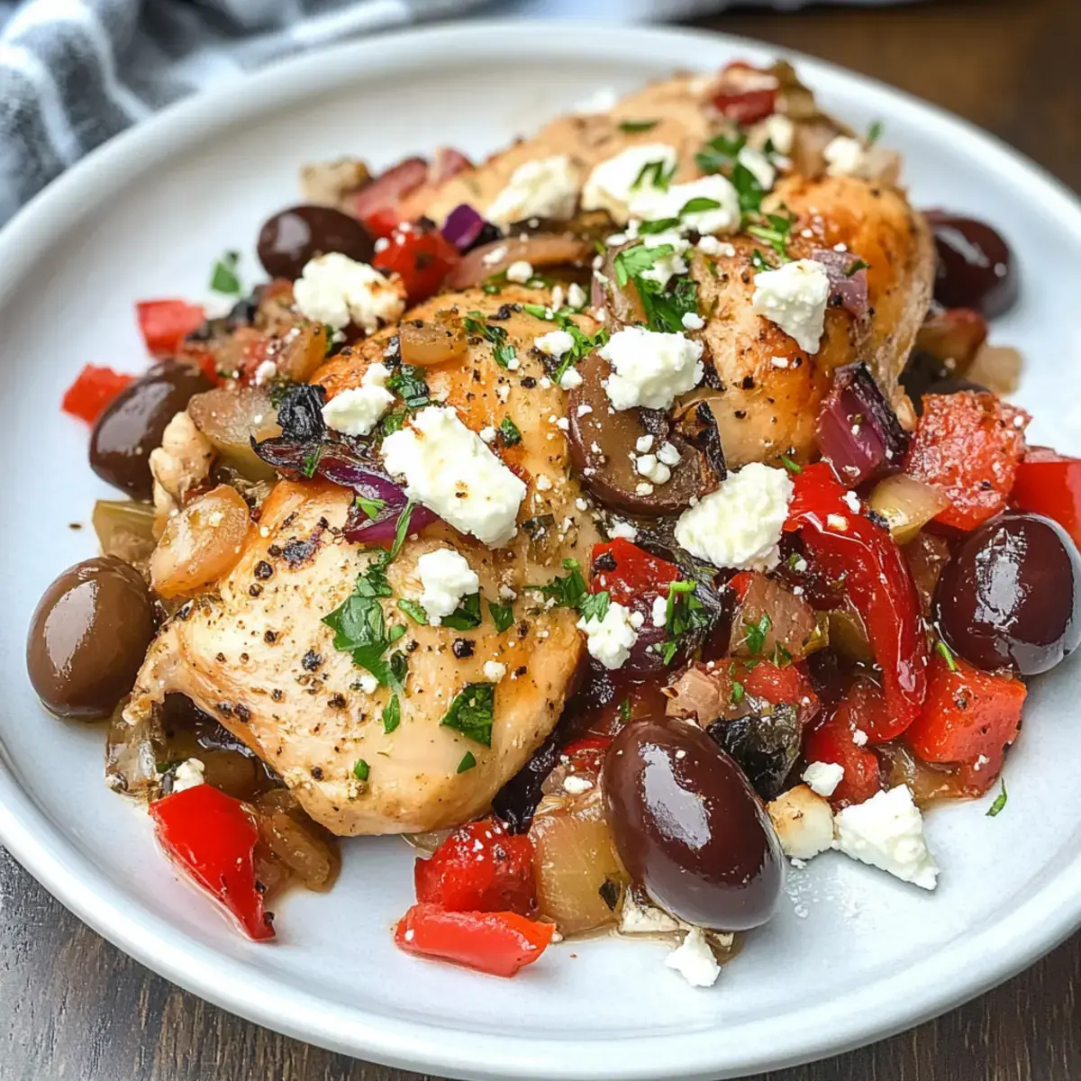 Slow Cooker Griechisches Huhn