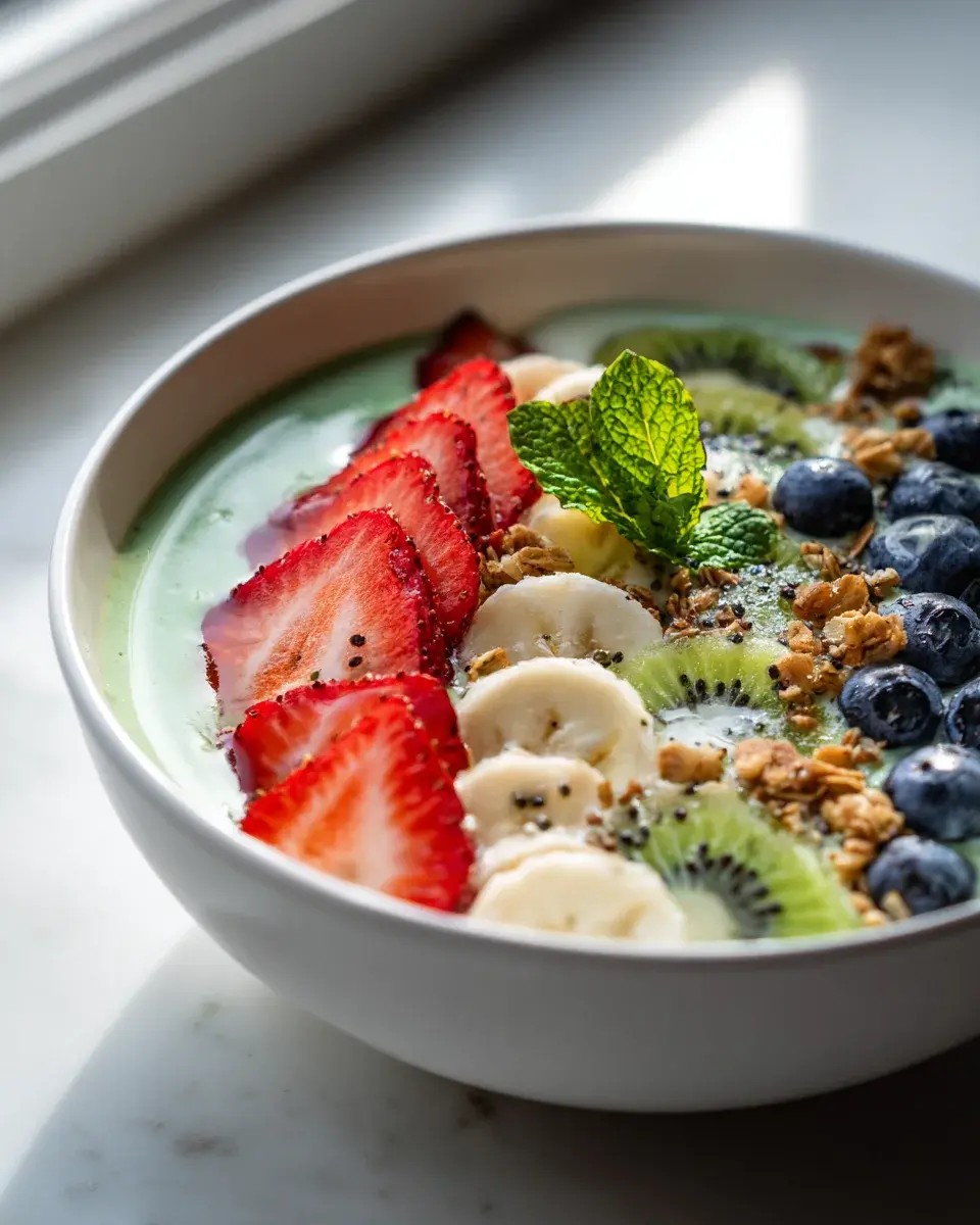 Smoothie Bowls mit Topping Mosaik