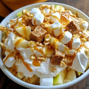 Snickers Karamell-Apfel-Salat