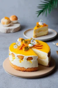 Solero Windbeutel Torte mit Maracuja & Pfirsich