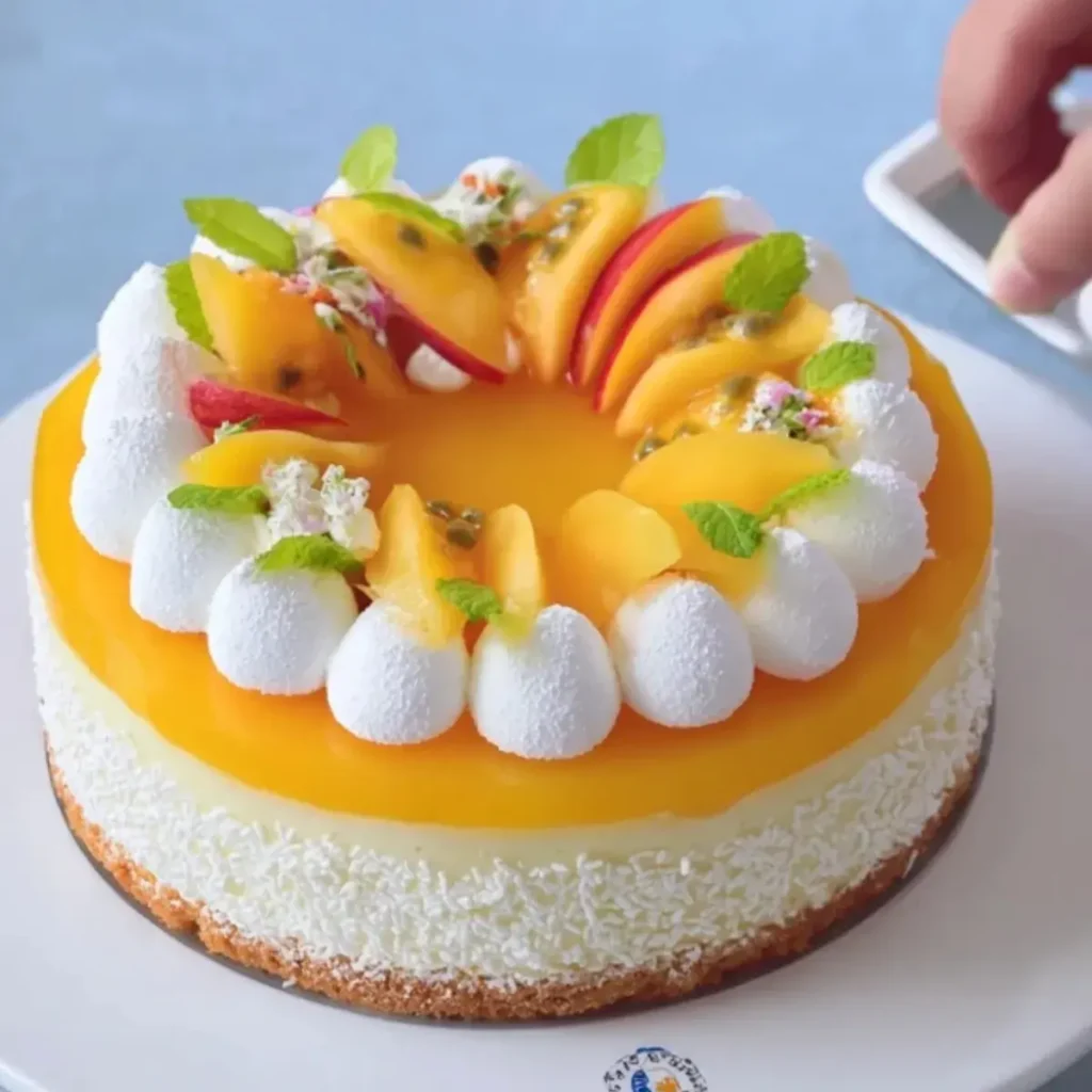 Solero Windbeutel Torte Maracuja Pfirsich