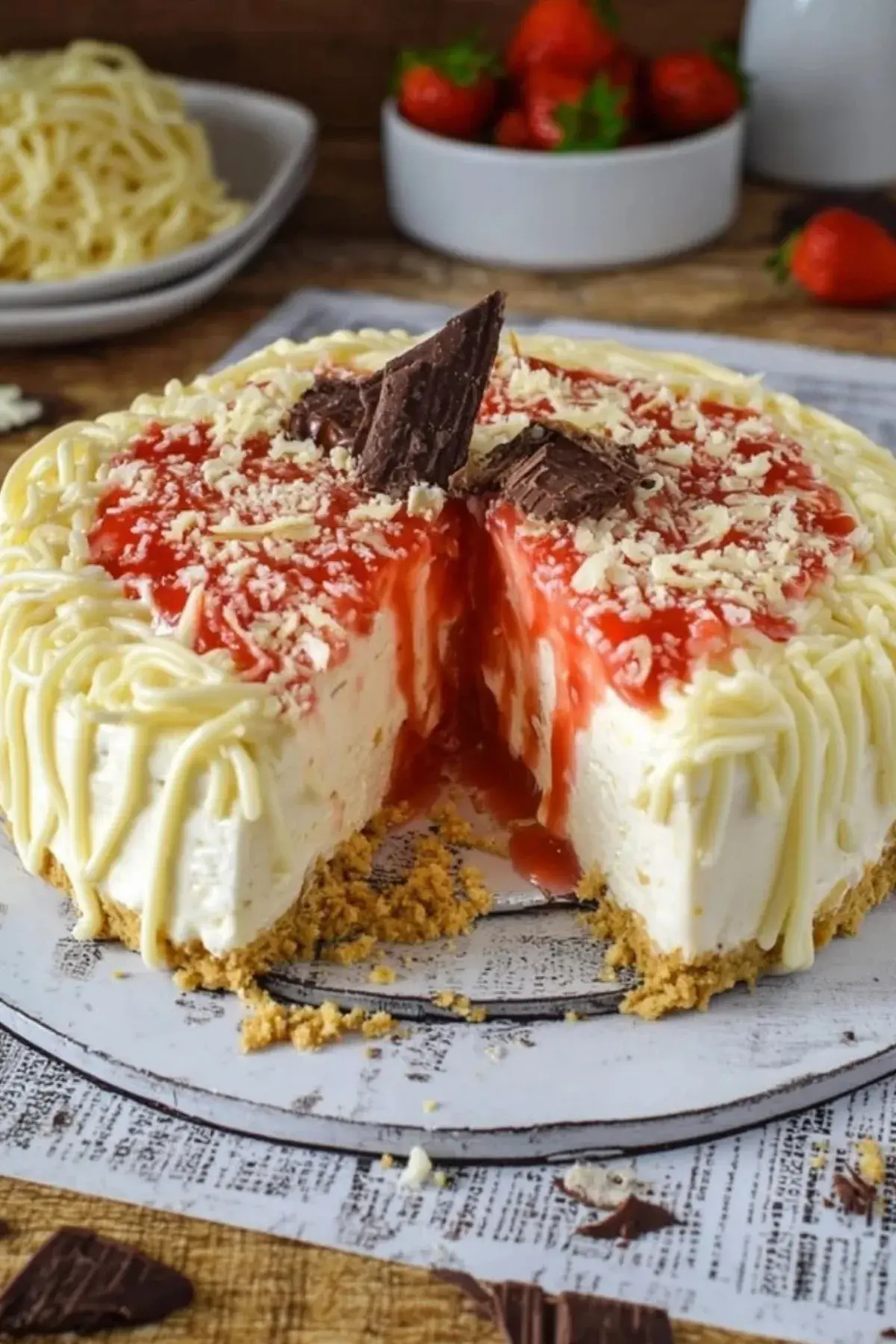 Spaghetti Eis Torte ohne Backen