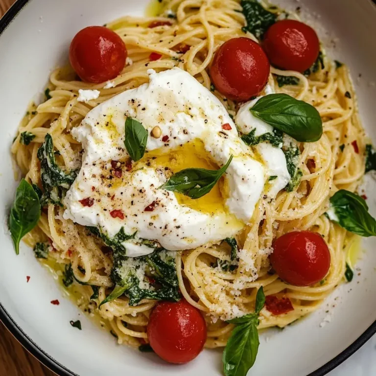Spaghetti mit Bärlauch Burrata