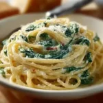 Spaghetti mit Spinat Frischkyse Sauce