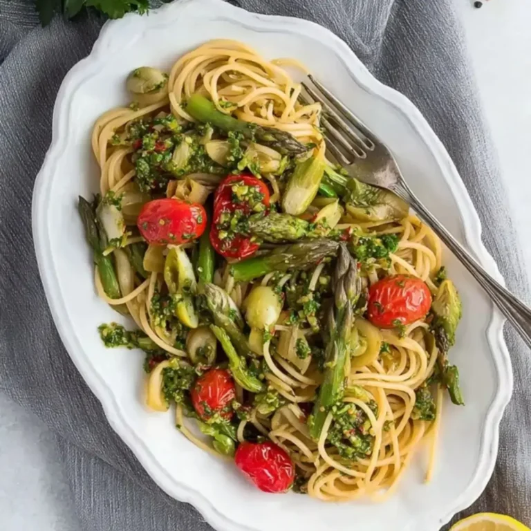 Spaghetti mit grünem Spargel und Gremolata