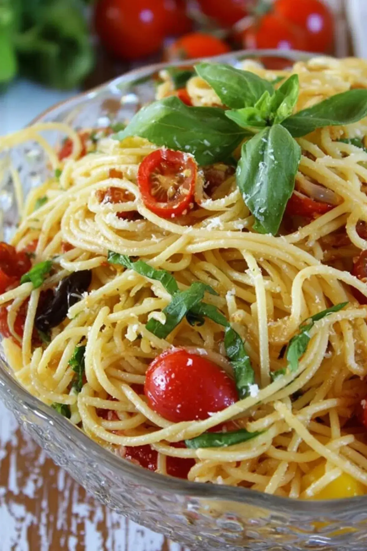 Spaghettisalat nach italienischer Art