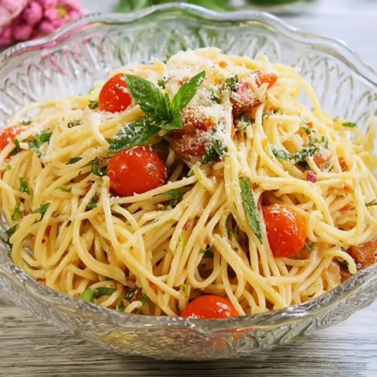 Spaghettisalat nach italienischer Art