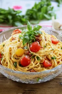 Spaghettisalat nach italienischer Art