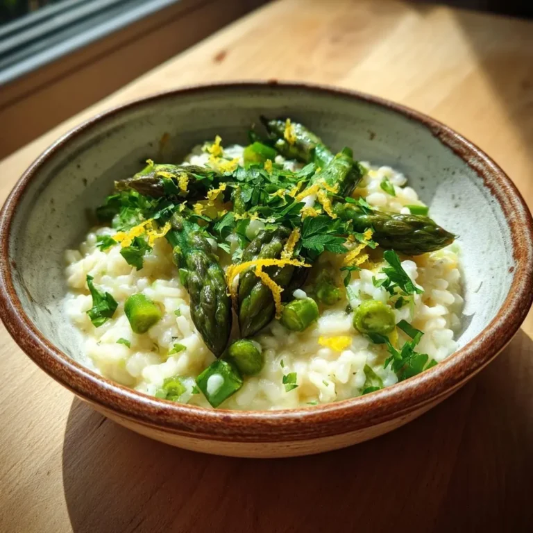 Spargel Risotto Zitrone Parmesan