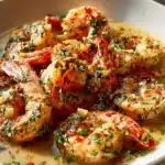 Spicy Greek Shrimp Scampi With Chili Flakes And Herbs