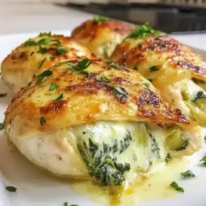 Spinat-Artischocken-Hähnchen