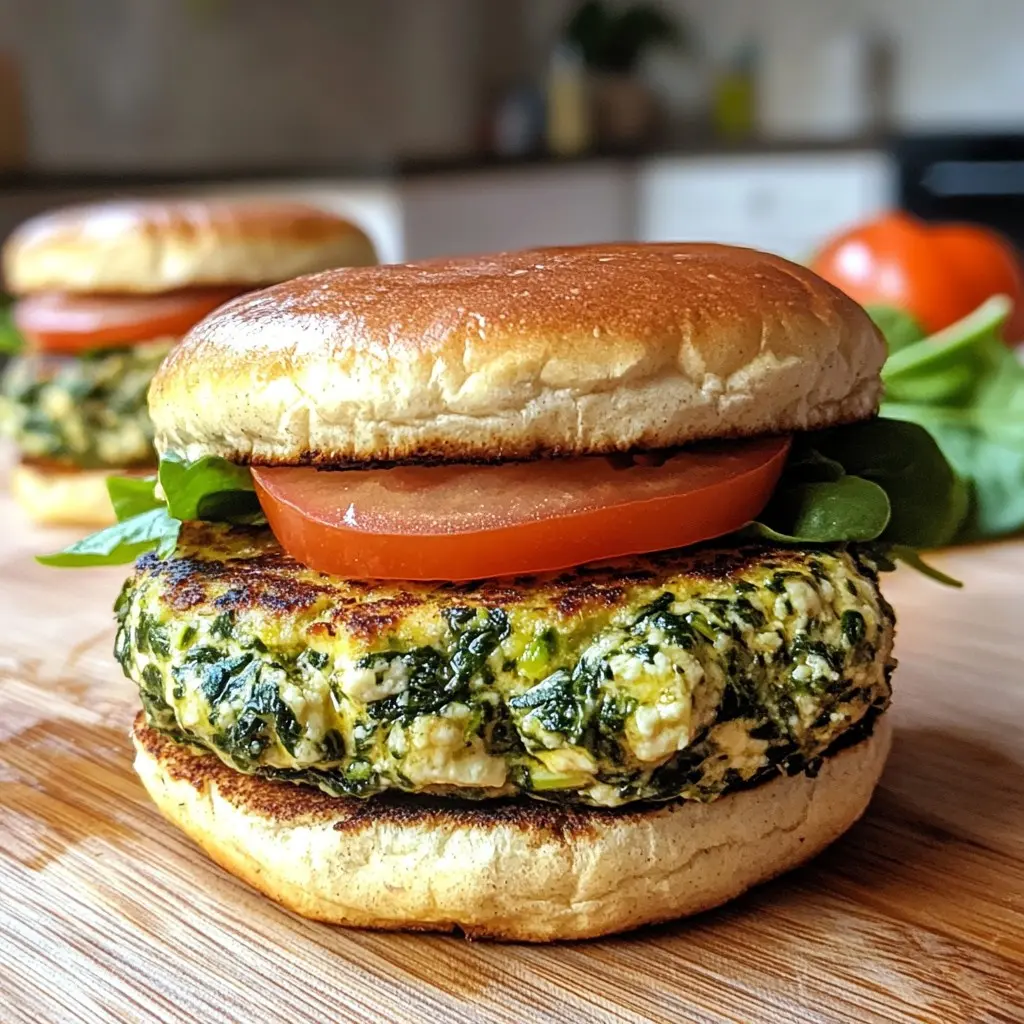 Spinach Feta Turkey Burgers