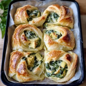 Spinat-Artischocken-Wirbel