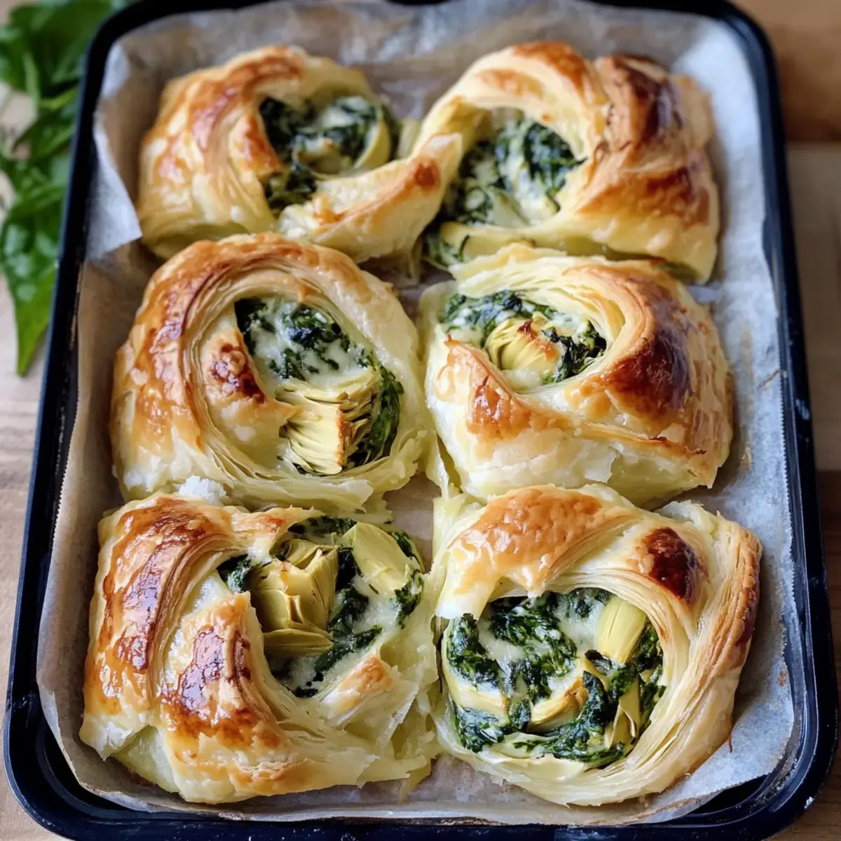 Spinat Artischocken Wirbel