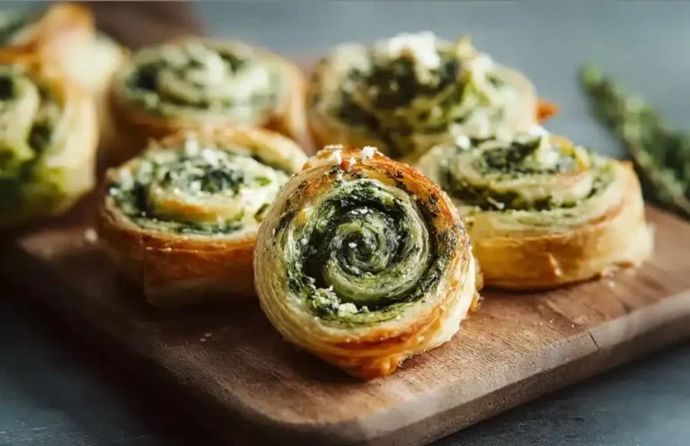 Spinat Blätterteig Schnecken Rezept