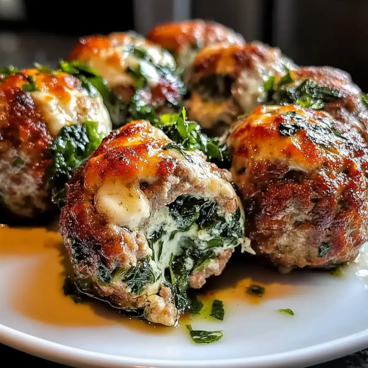 Spinat Knoblauch Fleischbyllchen