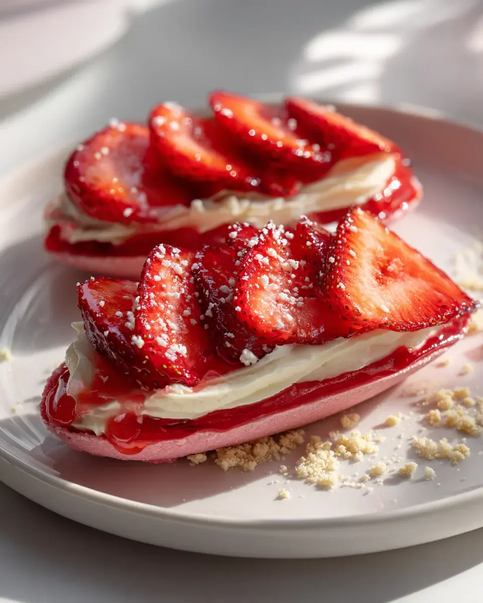 Strawberry Cookie Boats
