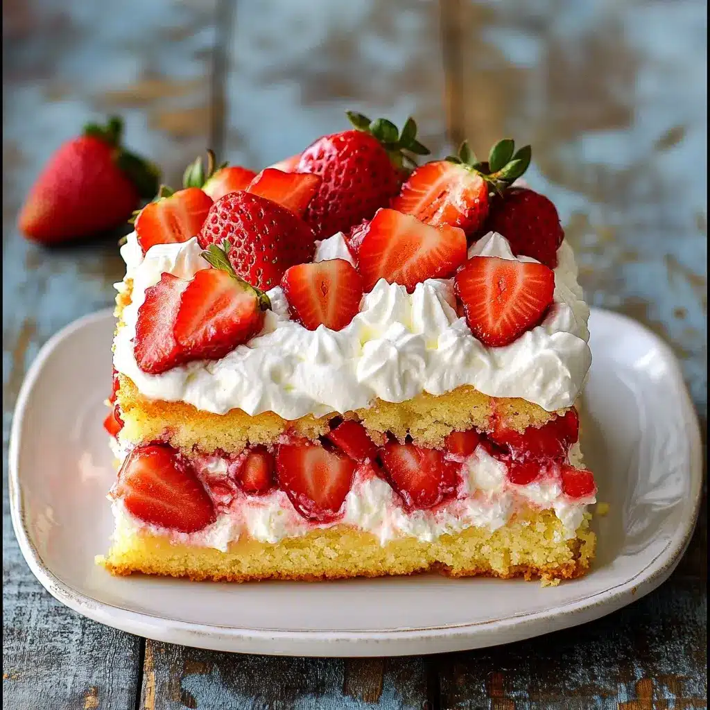 Strawberry Shortcake Poke Cake