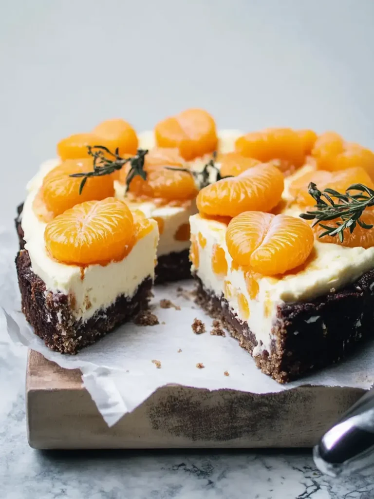 Streuselquarkkuchen mit Mandarinen