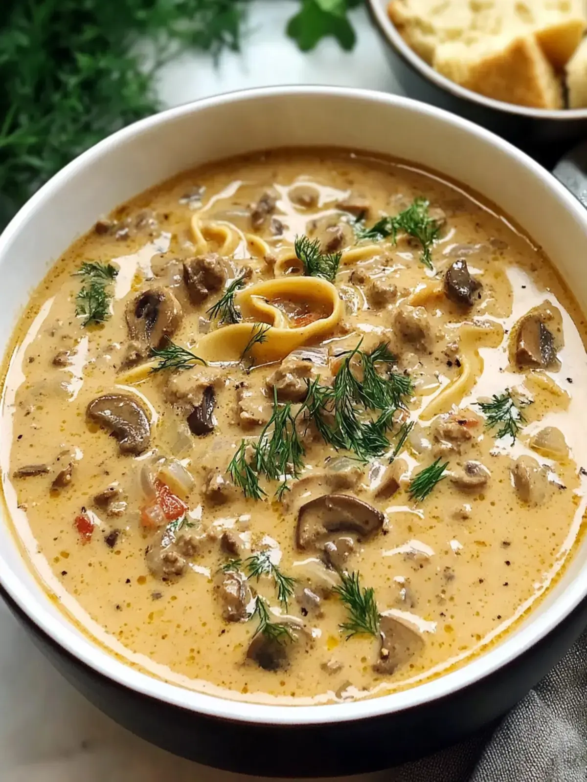 Stroganoff Hack Suppe