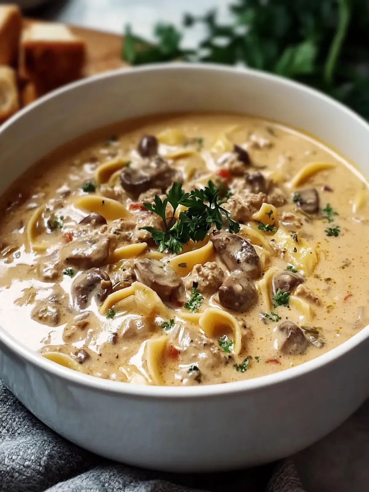 Stroganoff Hack Suppe