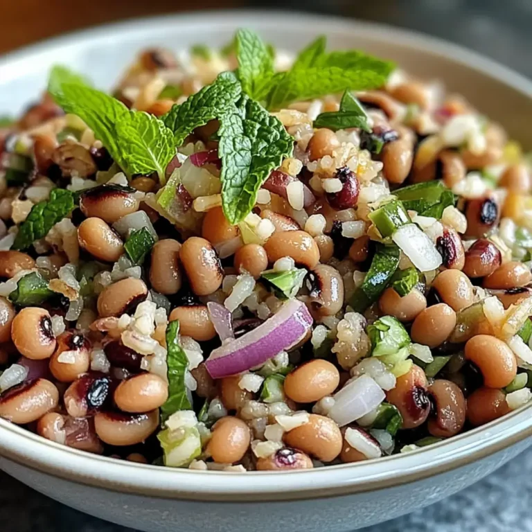 Südländischer Schwarze-Augen-Erbsensalat – leckeres Rezept