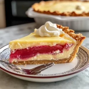Süße Rhabarber-Käsekuchen-Torte