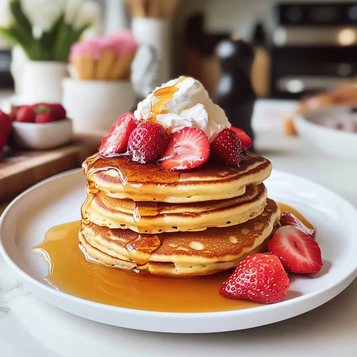 Süße Sahne Pfannkuchen