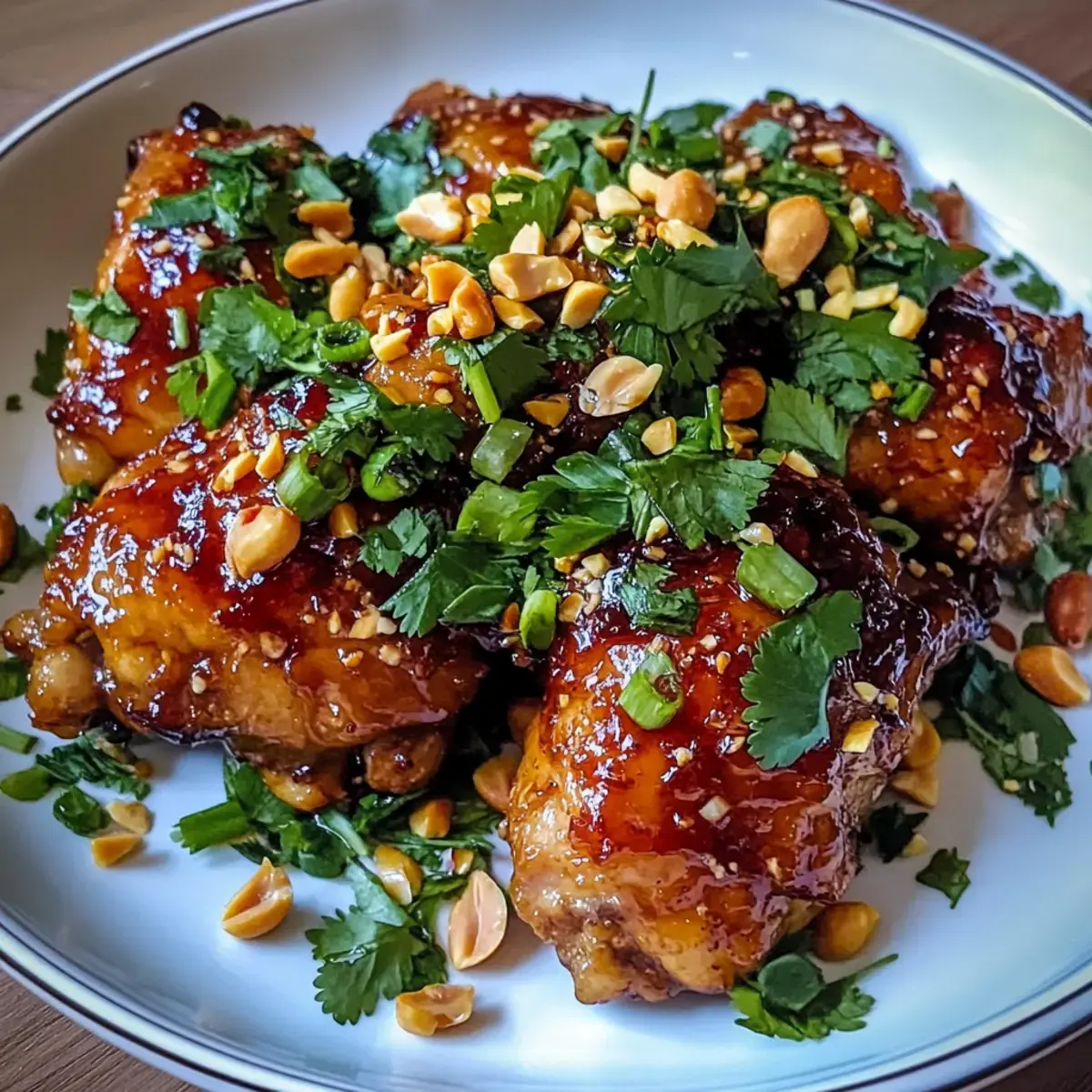 Süßes und würziges thailändisches Hühnchen