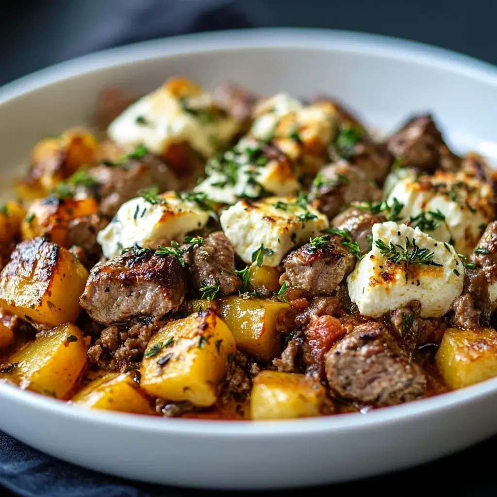 Süßkartoffel Hackfleisch Auflauf Feta