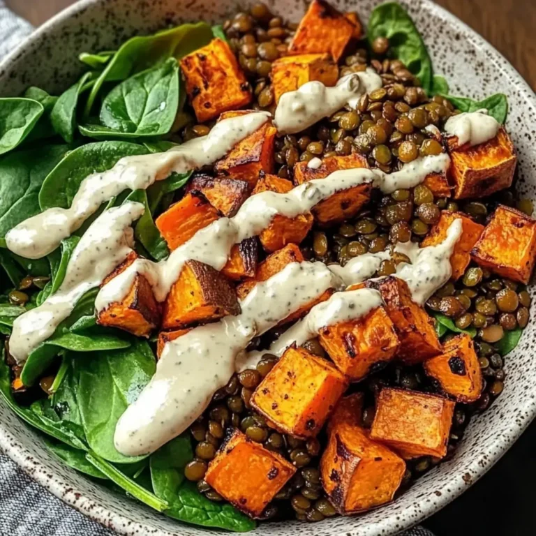 Süßkartoffel-Linsen-Schüssel: Ein einfaches, gesundes Rezept